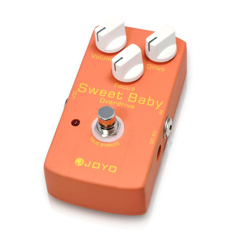 JOYO JF-36 SWEET BABY Педаль для гитары Overdrive Push Clean Channel to Overdrive с низким коэффициентом усиления, динамические педали эффектов Overdrive