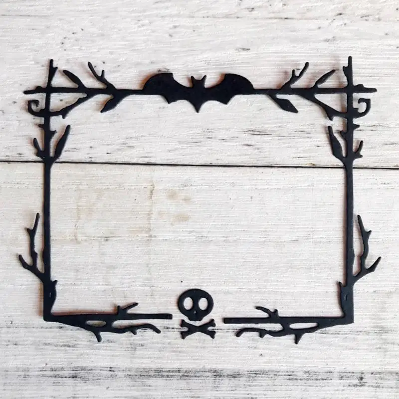Фото T21C Halloween Skull рама металлическая резка выбросы трафарет Diy ScrapBooking Album Paper №3