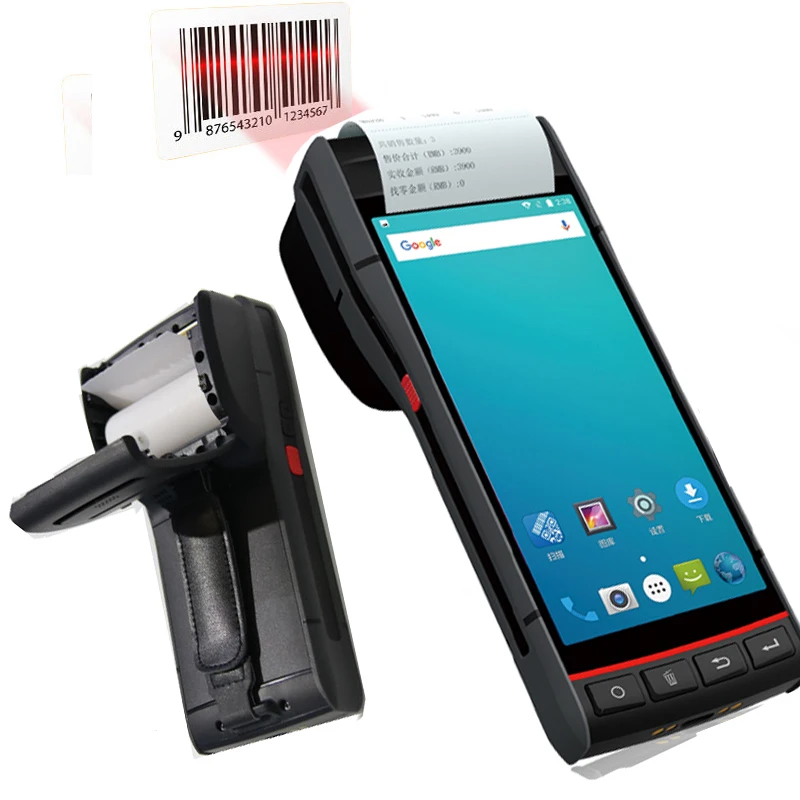 Blovedream S60 Прочный промышленный портативный сканер Honeywell на базе Android, инвентарь, мобильный компьютер, КПК с термопринтером 58 мм