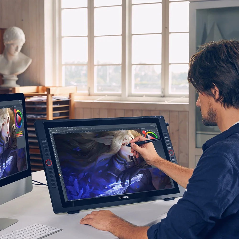 Фото Графический планшет XP-Pen Artist 24 Pro, экран для рисования, дисплей с ручкой Mon, компьютер design, 99% новый №2
