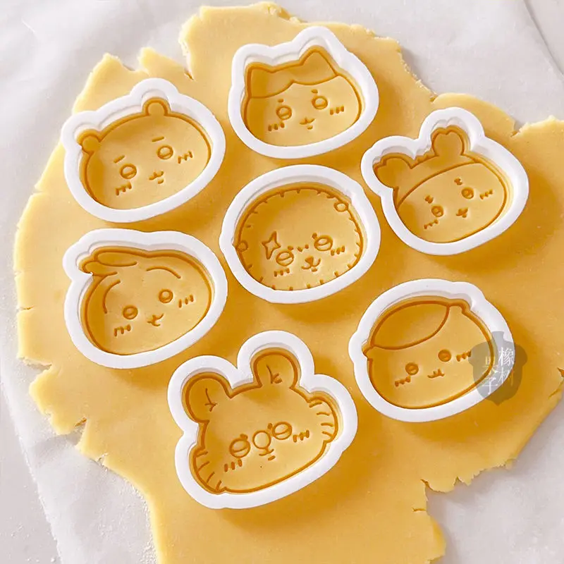 Chiikawa Hachiware Usagi мультяшная форма для выпечки печенья Kawaii Diy глиняная форма для печати домашний трехмерный пресс тип печенья