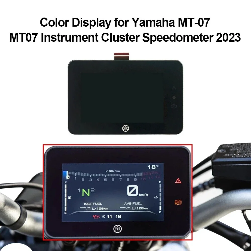 Цветной дисплей для Yamaha MT-07 MT07, спидометр приборной панели