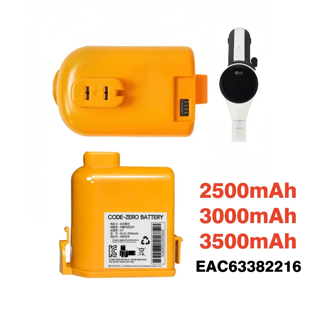Сменный литий-ионный аккумулятор Cord Zero емкостью 23/24 года для LG A9S LCD EAC63382216, аккумулятор для беспроводного пылесоса A9S, A9X Аксессуары и запчасти
