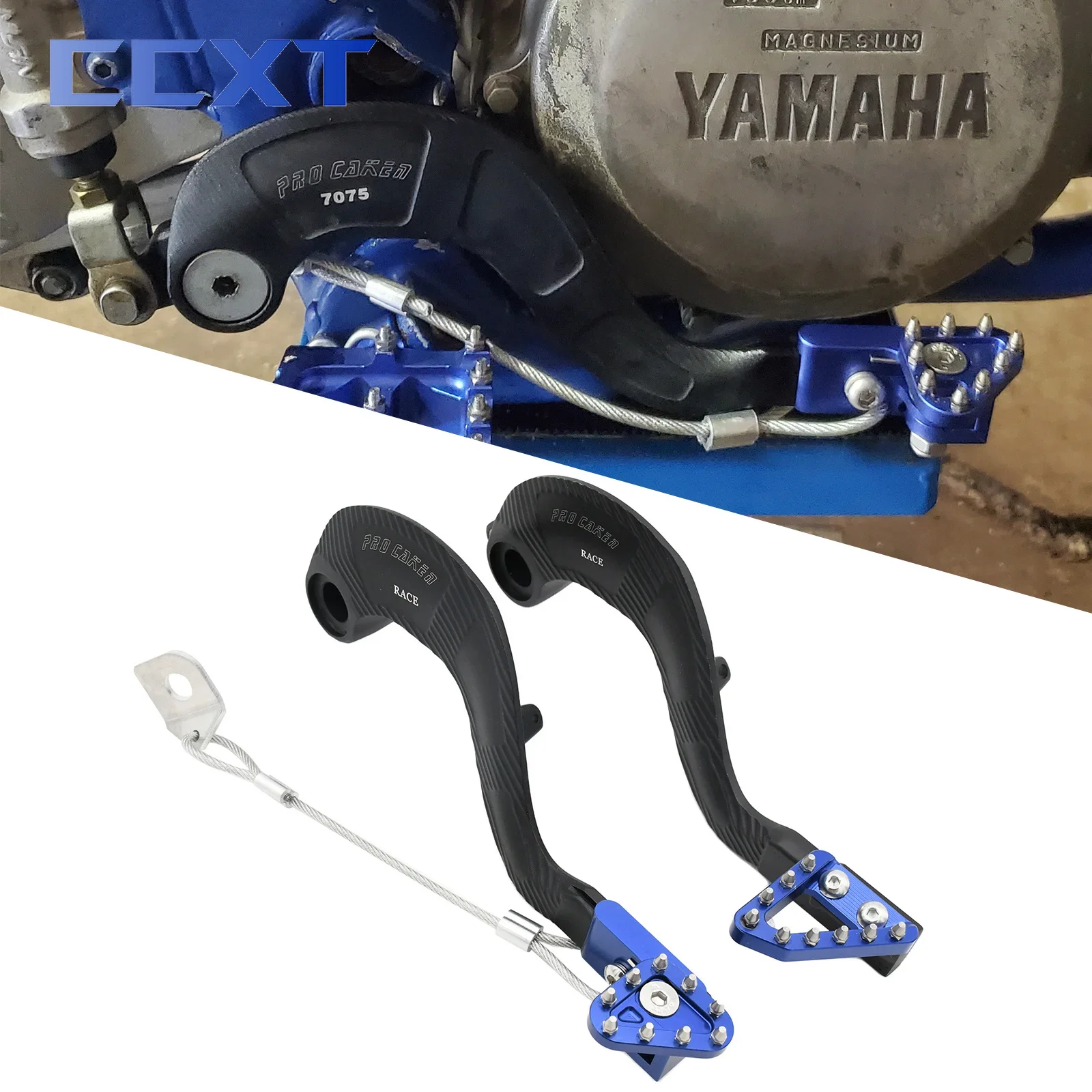 Рычаг заднего тормоза с ЧПУ для мотокросса для Yamaha YZ125 YZ250 YZ250X YZ250F YZ400F YZ426F YZ450F WR250F WR400F WR426F WR450F детали