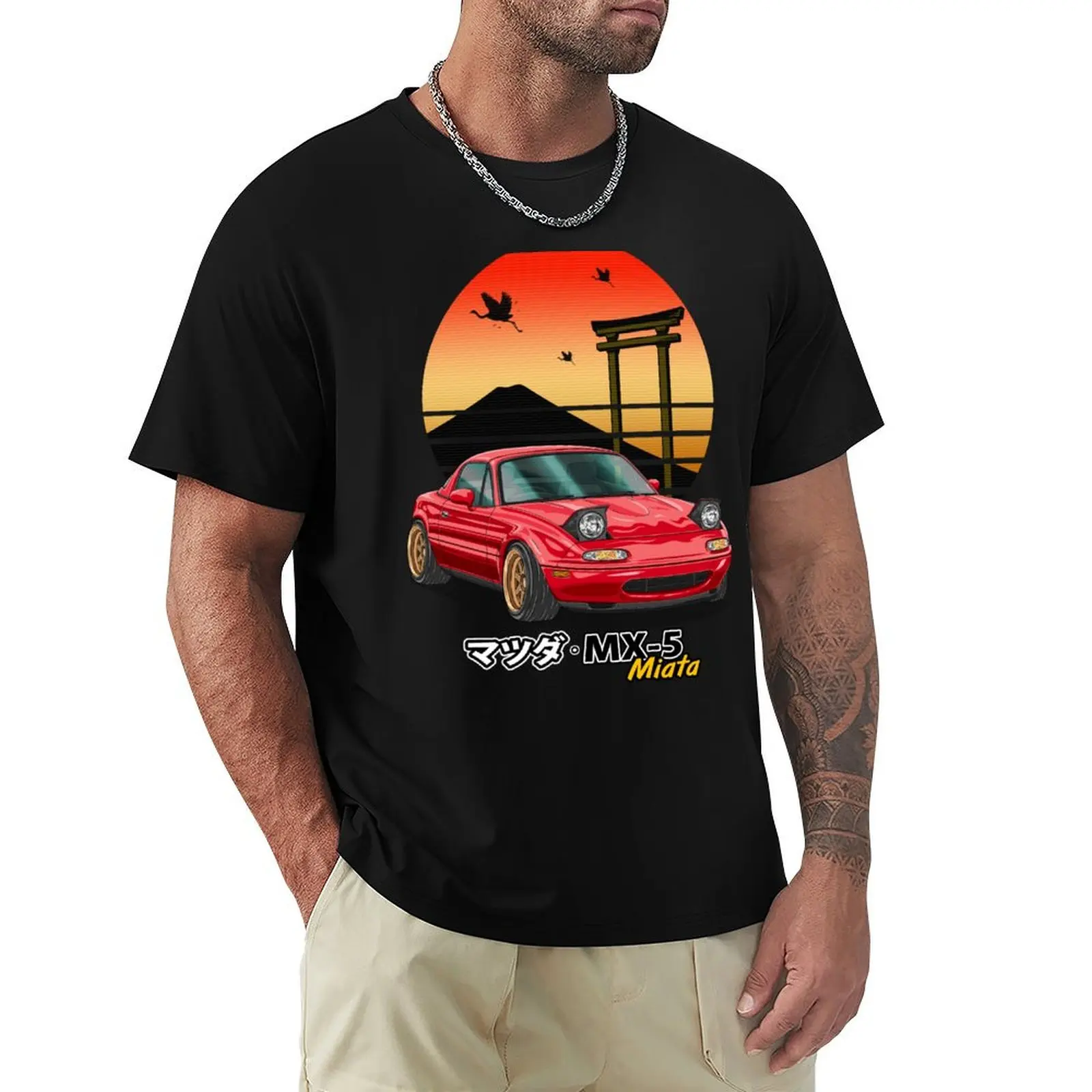 Nippon JDM Red MX5 Miata футболка блузка футболки на заказ персонализированная футболка мужская