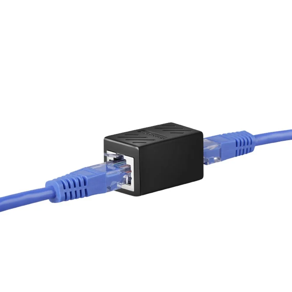 Разъем-удлинитель Rj45, разветвитель «мама-мама», удлинитель кабеля Ethernet, прямая головка, соединитель Ethernet, преобразователь Rj45