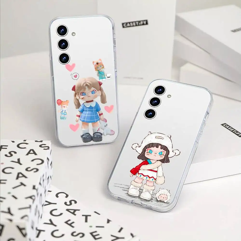Cute D-Dora Phone Case For Samsung Galaxy A52 A12 A51 S21 Edge S22ULTRA S23 S20LITE Plus Ultra Transparent Cover