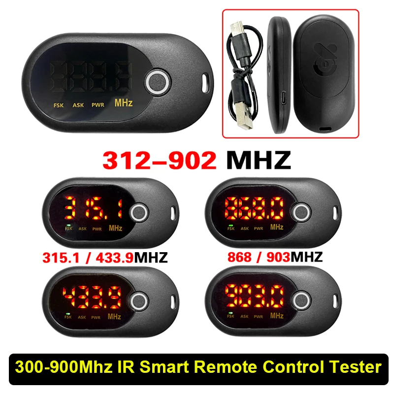 CNP216 300-900 МГц ИК-умный тестер дистанционного управления 315/434/868/902 МГц RF тестер радиочастоты автомобильный ключ грузовик дверной дистанционный детектор