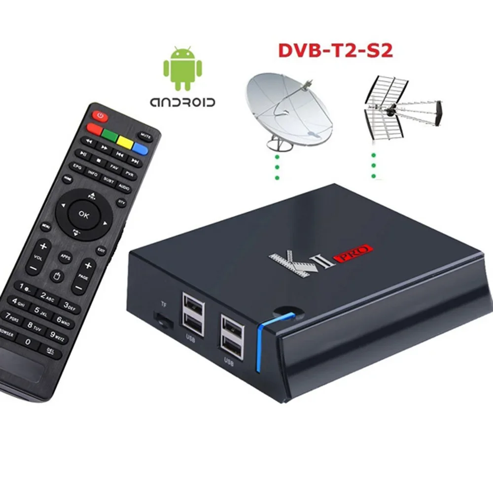 Фото ТВ-приемник Magic box KII Pro, четырехъядерный android tv box, цифровой спутниковый приемник, двойной тюнер, 2 ГБ/16 ГБ, 4K, UHD №3