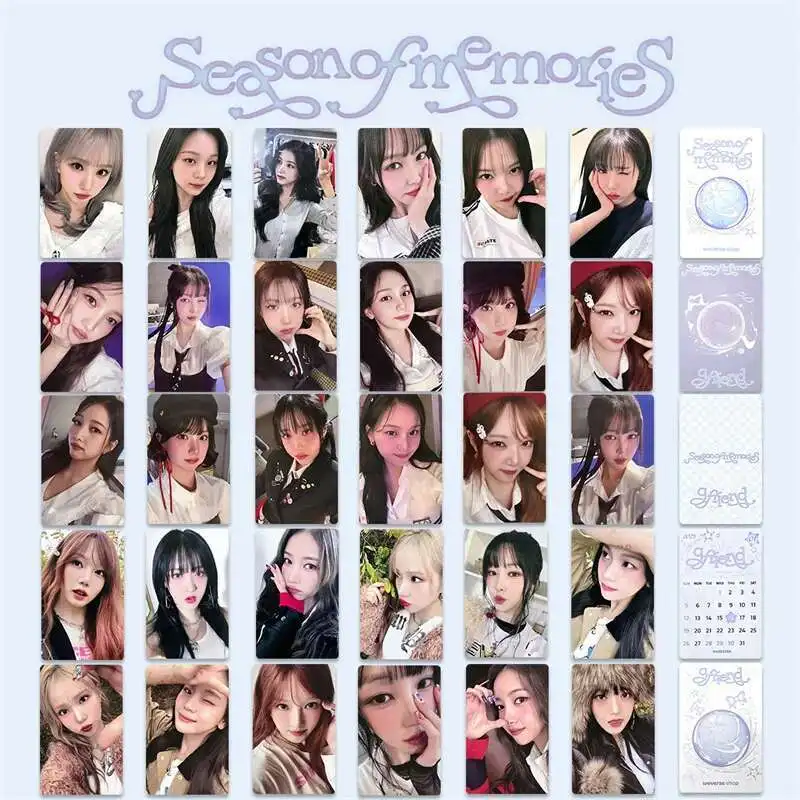 6 шт./компл. GFRIEND альбом для девочек, ЛОМО-карта, коллекционная фотокарта на 10-летие, открытка для сезонов воспоминаний, специальная открытка, подарок