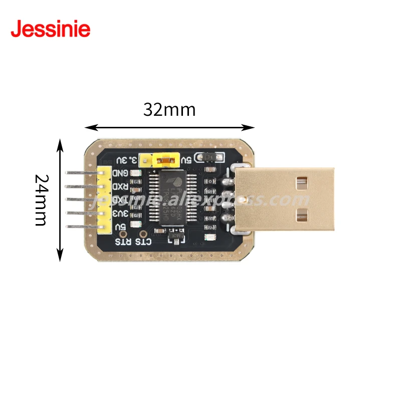 5 шт.1 шт. PL2303HXD PL-2303HX золотой модуль USB к TTL обновленная плата флэш-линии последовательный порт STC загрузка горелки для Arduino (art.: 3920d20918a4b) - 3920d20918a4b