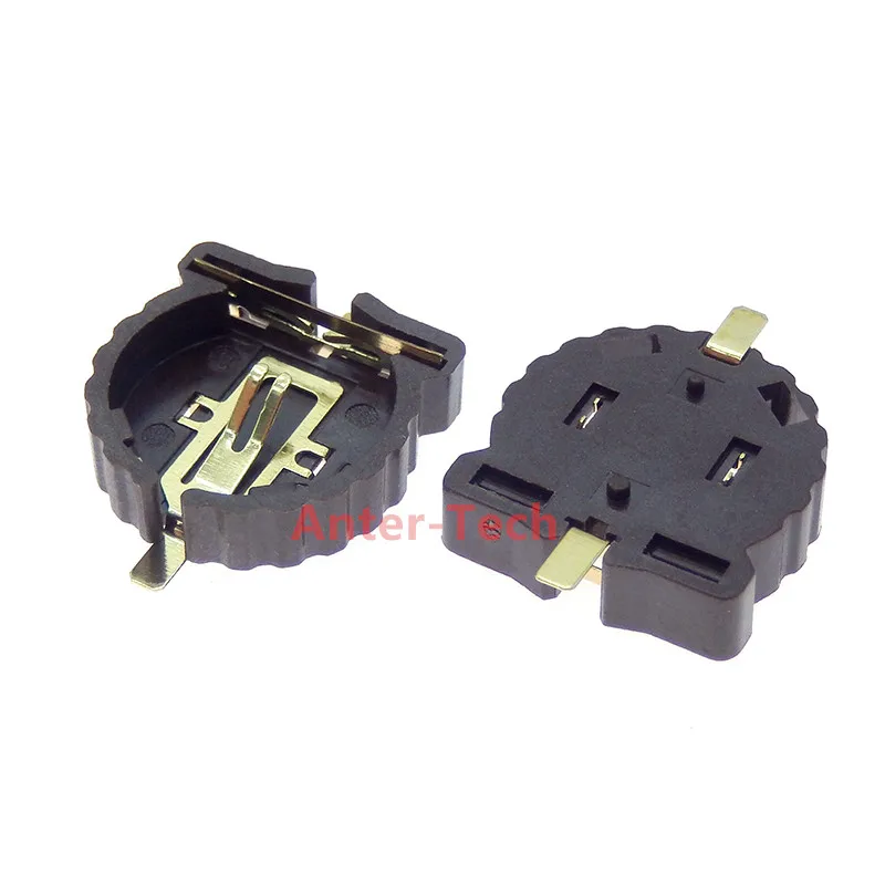 10 шт. SMD SMT CR1220 CR1225 BS-1220-2 3V держатель для аккумулятора