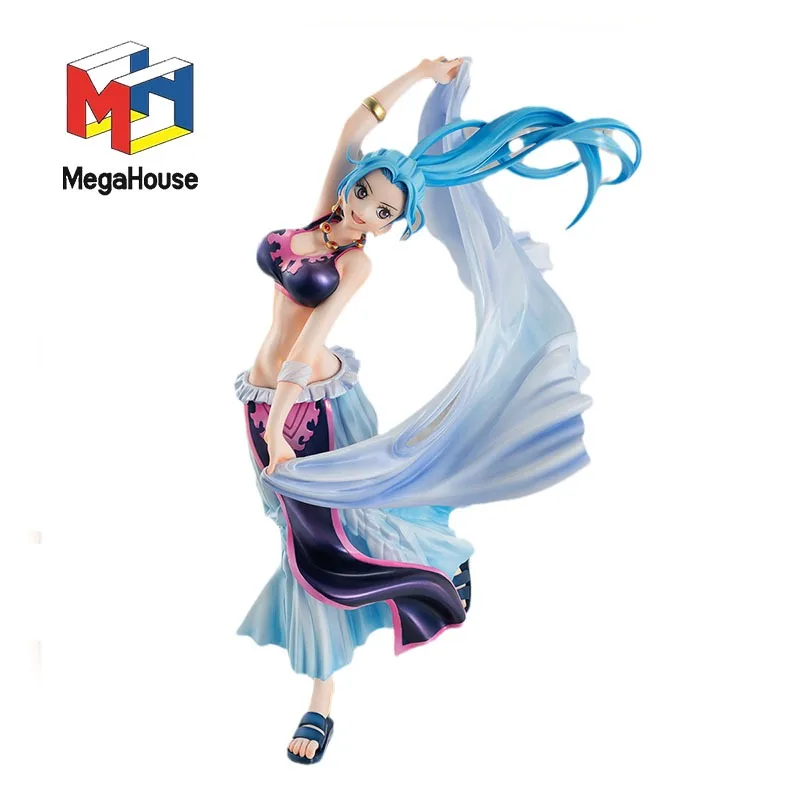 В наличии оригинальный цельный Nefertari D. Фигурка аниме Vivi 21 см MegaHouse Pop, коллекционные украшения, игрушка в коробке
