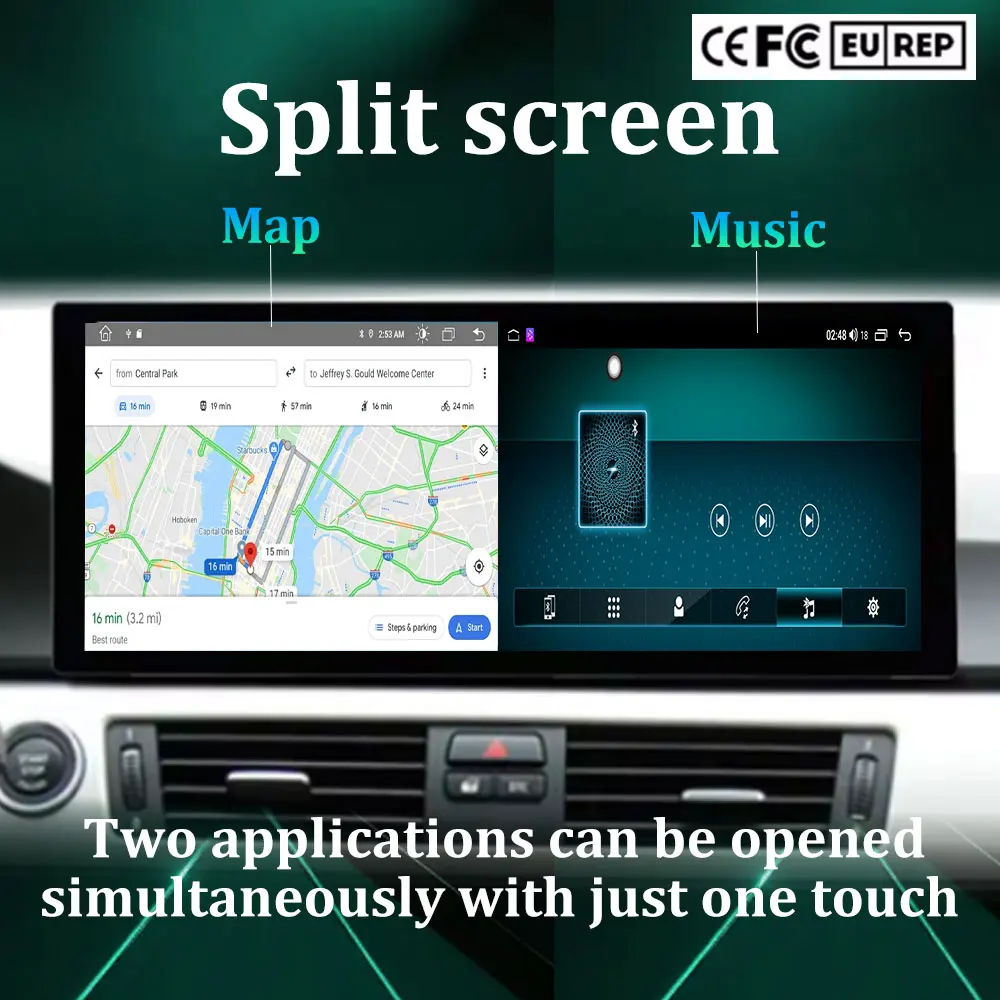 Фото Автомобильный радиоприемник-мультимедийный плеер Android 15 GPS-навигация 4G BT Carplay Auto для BMW X5 F15 X6 F16 2014-2018 NBT/EVO Системные инструменты №4