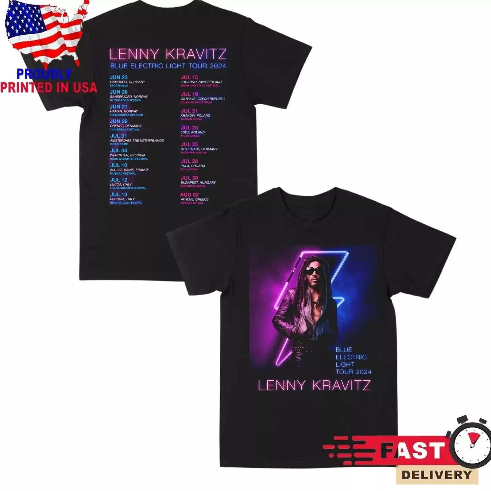 Редкий Lenny Kravitz tour 2024, подарок для фотографий