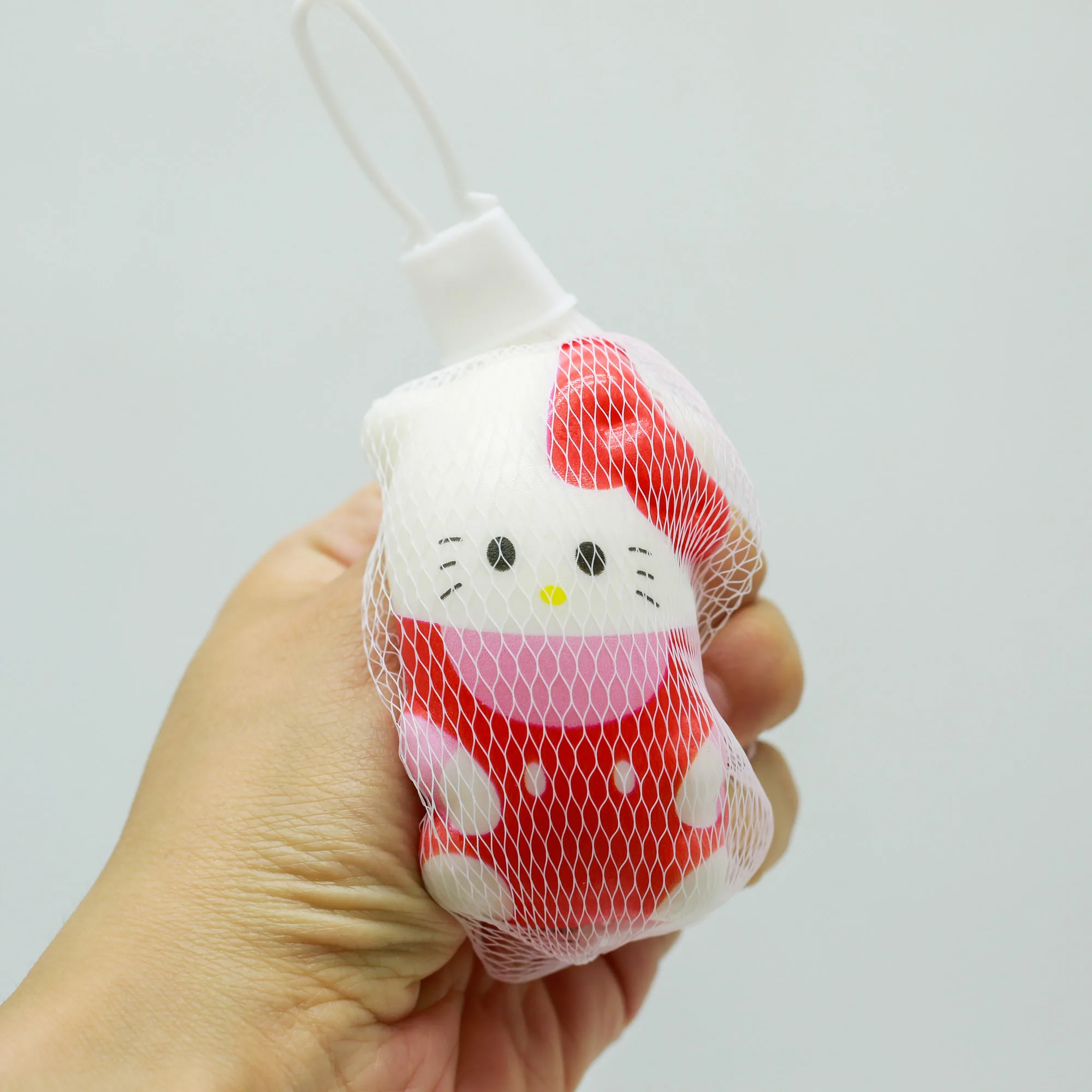 Фото Stress Relief Squeeze Toys Japan Anime Sanrio Characters Shinchan Spong-Bobs Square-Pants Squishy Soft Figure Kuromi Hello Kitty №4