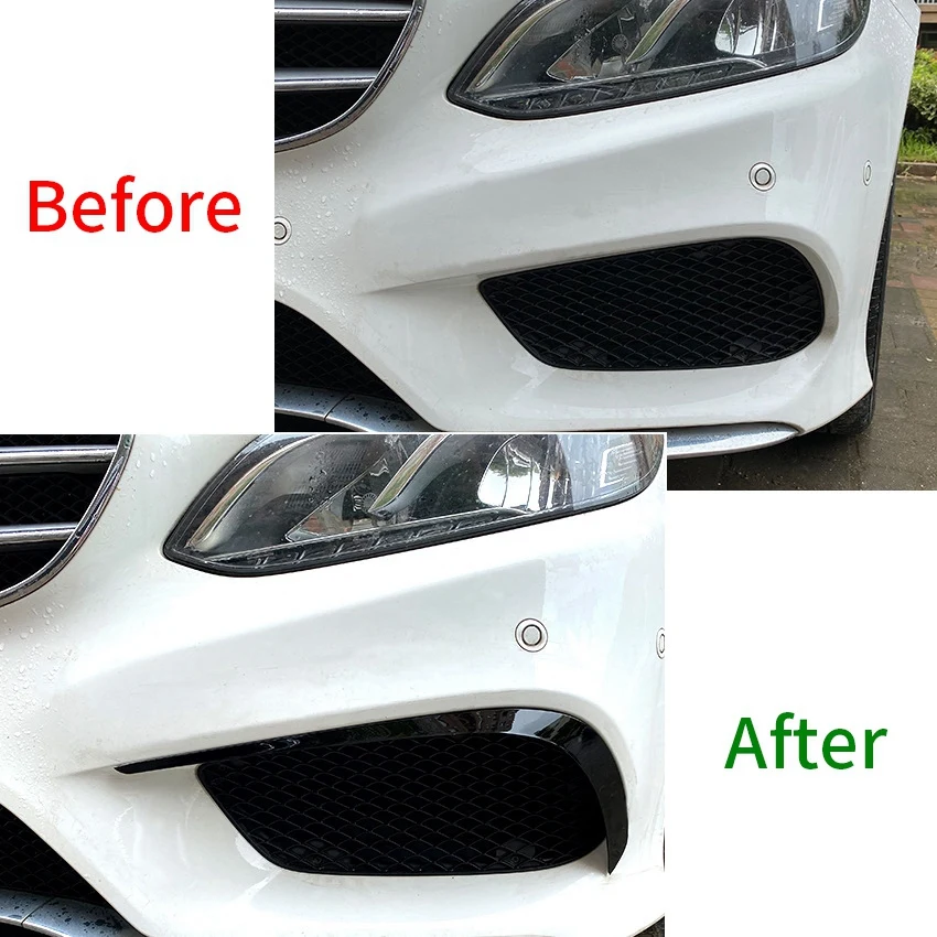 Фото Передний бампер, спойлер, противотуманная фрикционная утка для Mercedes-Benz E-Class W212 Facelift 2013-2015, углеродное волокно №2