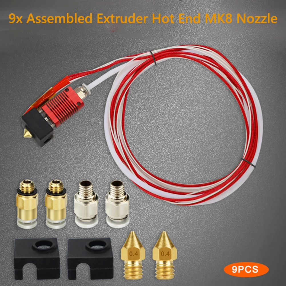 9 шт., комплект для 3D-принтера Creality Ender 3 V2/Ender 3 Pro, 0,4 мм