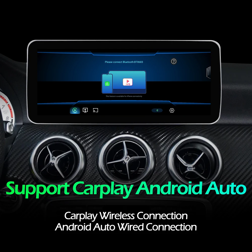 Фото Android Auto автомобильный радиоприемник мультимедийный плеер беспроводной Carplay экран авторадио стерео GPS Navi DSP 4G для Audi A4 B8 A5 2009-2016 №5