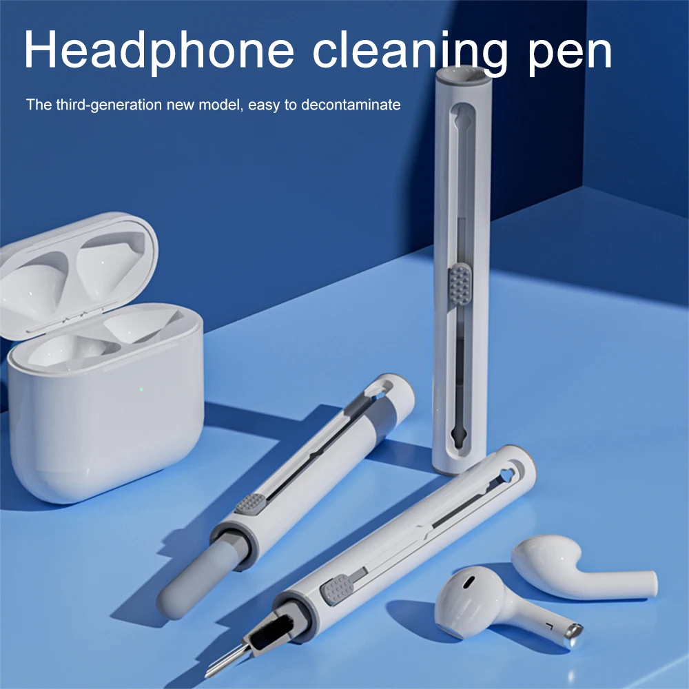 Фото Набор для чистки Airpods Pro 1, 2, 3, чехол, ручка для чистки Bluetooth наушников для iphone, xiaomi, huawei, беспроводные гарнитуры, щетка для чистки №2