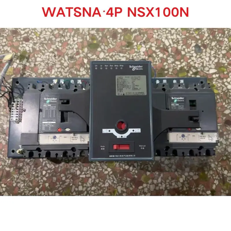 Б/у автоматический переключатель WATSNA 4P NSX100N Schneider с двойным питанием, функциональный тест ОК