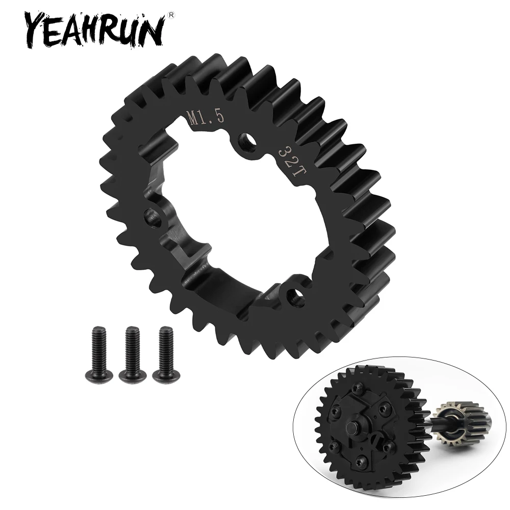 YEAHRUN 32T M1.5 цилиндрическая шестерня для 1/5 X-MAXX 1/10 E-Revo 2.0 RC автомобильная основная шестерня, обновленные детали