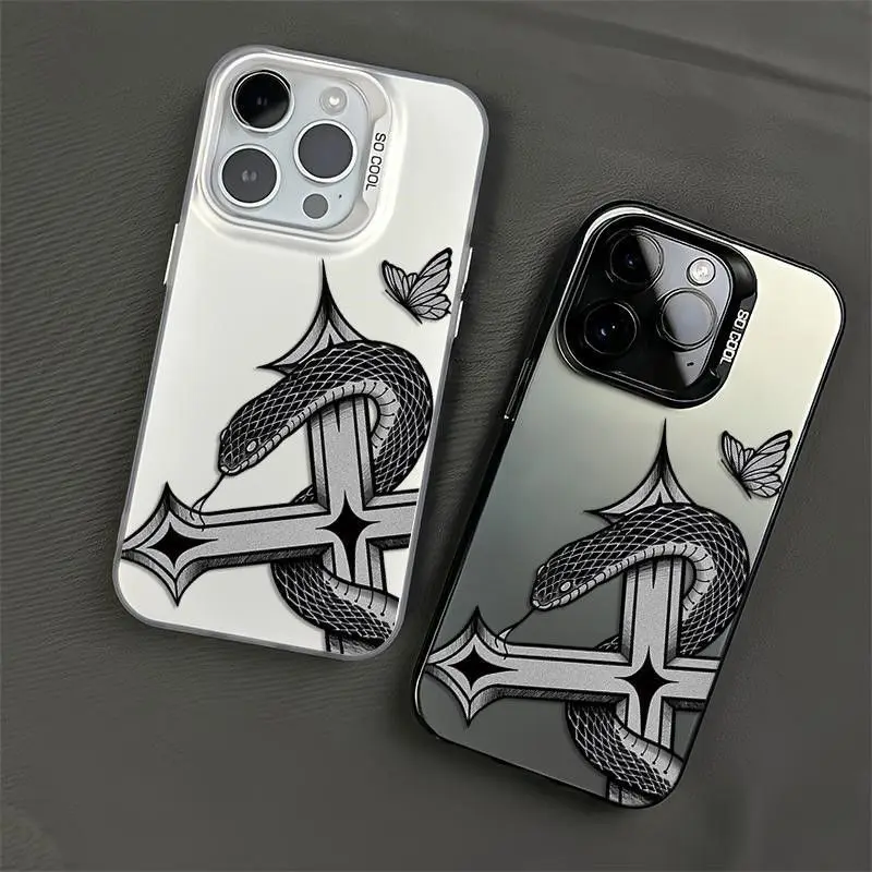 Fashion black snake Phone Case for Xiaomi Mi 14T 14 13 12 12T 11 Lite Poco X6 F6 F5 X5 F4 F3 X3 GT Pro 4G 5G Back Cover