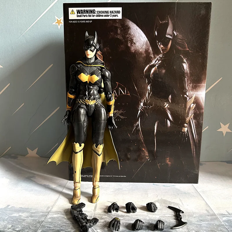 Фото Фигурка Play Arts Batman Arkham Knight NO.5 Batgirl, фигурки из ПВХ, Коллекционная модель, игрушки Firugine, подарки для друзей №2