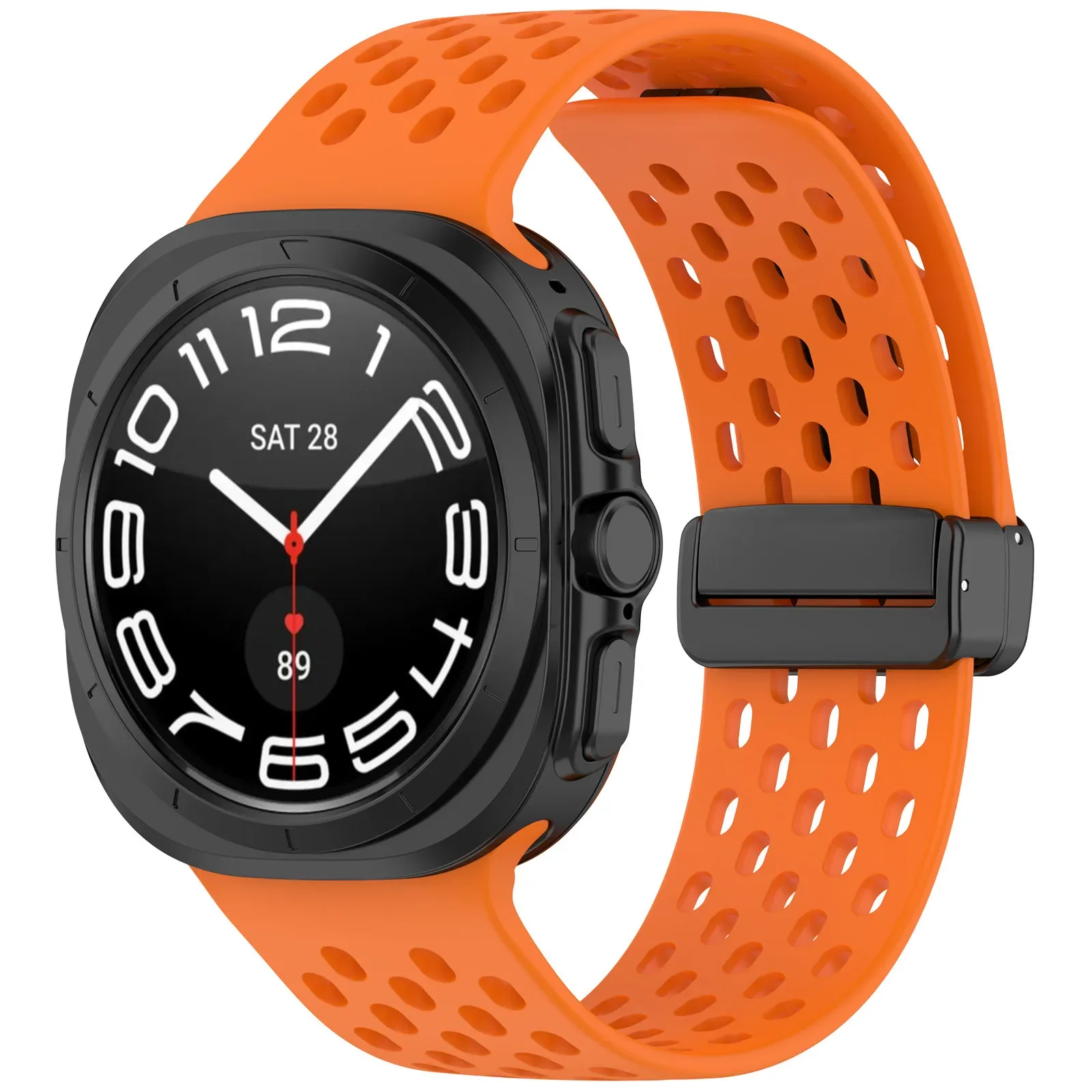 Ремешок магнитный для Samsung Galaxy watch ultra 47 мм, силиконовый браслет без зазора, браслет для galaxy watch 7 ultra, 47 мм