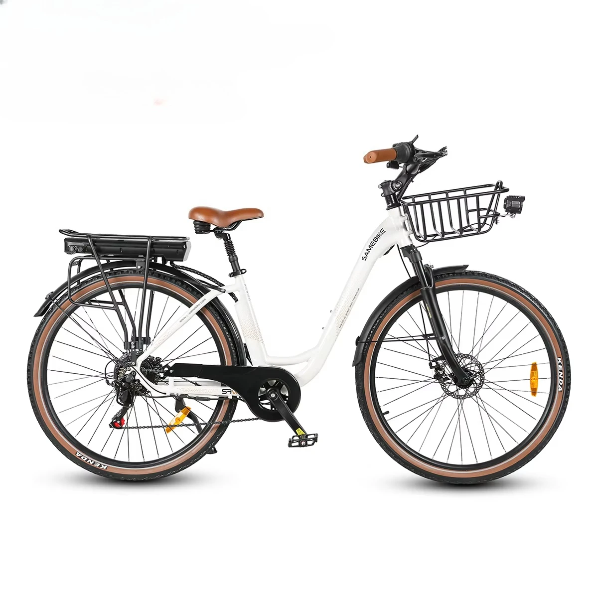 ЕС Stock SAMEBIKE 28 дюймов 7S 36V 13AH 500 Вт Нескладной городской электровелосипед Электрический дорожный велосипед на заказ
