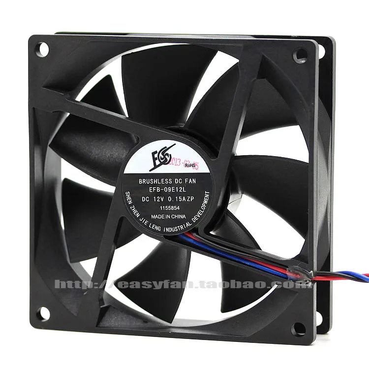 НОВЫЙ бесшумный охлаждающий вентилятор DONGWEIFENG DWPH EFB-09E12L 9CM dc12 V0.15A