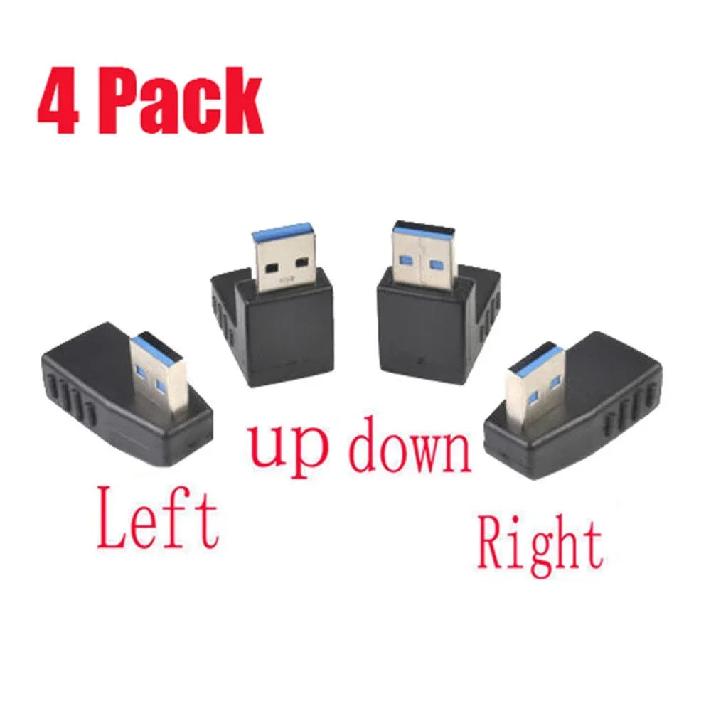 Переходник «штырь-гнездо» сменный Удлинительный Кабель USB 3,0 Аксессуары 90 градусов коннектор для синхронизации данных Mini Right (art.: 3920c80fdbbba) - 3920c80fdbbba