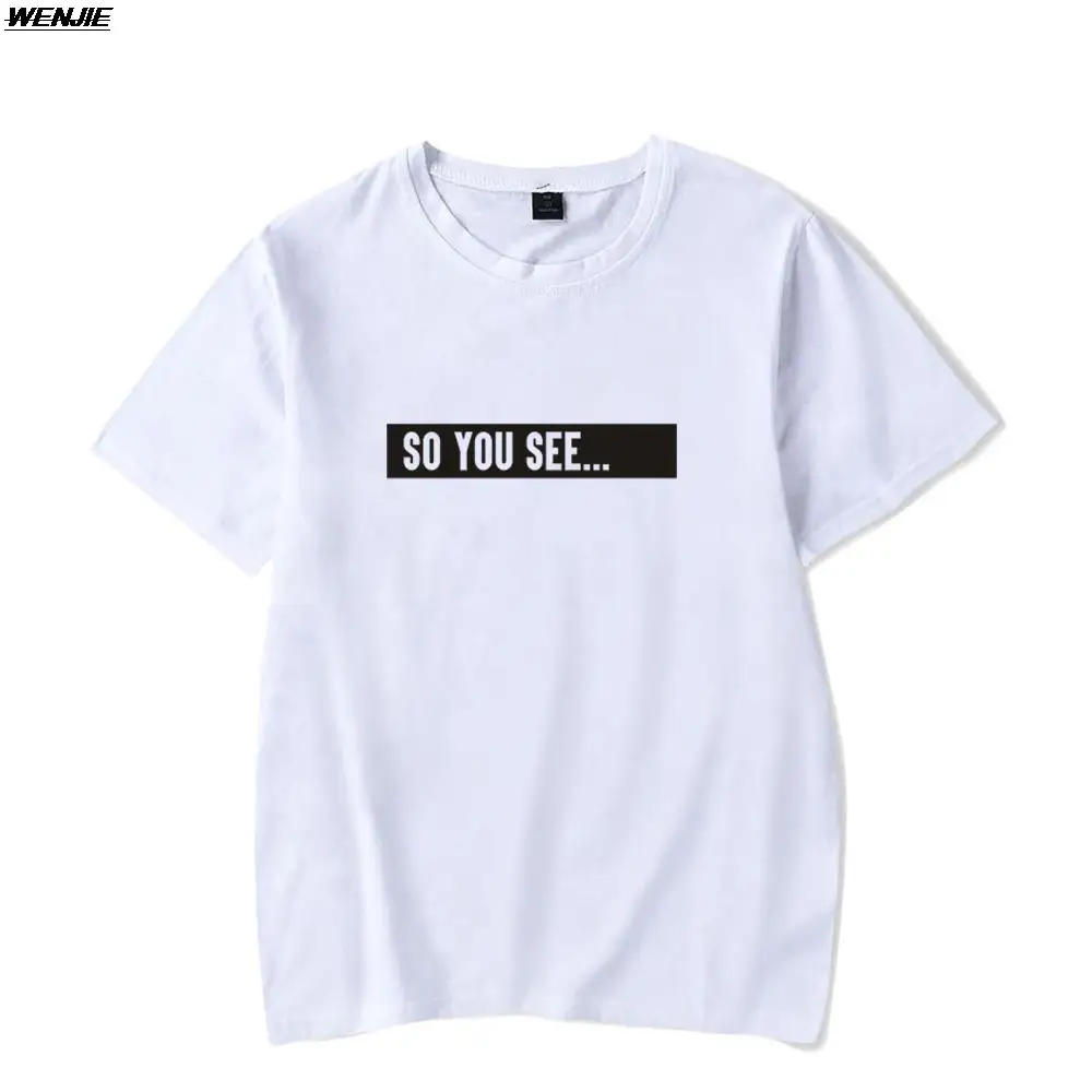 Фото Футболка So You See Dhar Mann Merch с круглым вырезом, летняя женская и мужская футболка с короткими рукавами, уличная одежда в стиле Харадзюку, кавайная детская одежда №4
