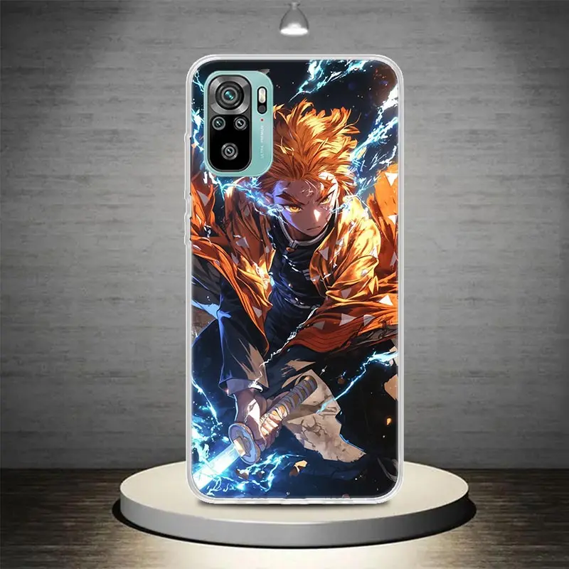 Фото Чехол для телефона Agatsuma Zenitsu Demon Slayers для Xiaomi Redmi Note 7 8 9 10 Pro 8T 9S Mi 15 14 Ultra 12T 11T 10T 9T 12 11 Lit №5