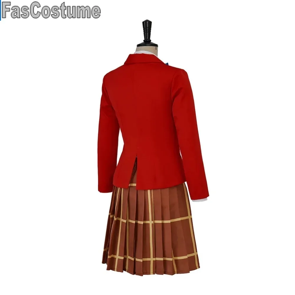FasCostume Mob Psycho 100 Arataka Reigen, карнавальный костюм, женская школьная форма для девочек, красная униформа, сценический костюм, наряд для вечеринки на Хэллоуин (art.: 3920cd08b874d) - 3920cd08b874d