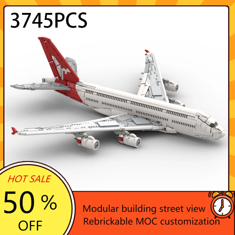 Фото Пазлы MOC на заказ, британские Airways Airbus, Singapore Airlines, Qanta 、A380, заводская печенье, модель Lufthansa Airbus, игрушка «сделай сам», рождественский подарок №4