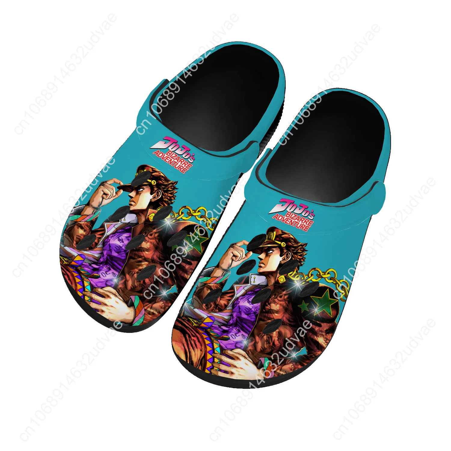 Jojos Bizarre Adventure домашние сандалии на заказ женские подростковые модные водные туфли садовые дышащие удобные пляжные тапочки с отверстиями