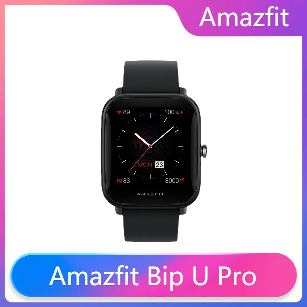 Смарт-часы Amazfit Bip U Pro, 1,43 дюйма, 50 дюймов, GPS