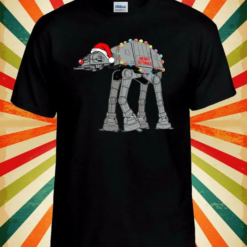Merry Sithmas AT-AT крутой робот забавный мужской и женский жилет майка унисекс футболка 1769