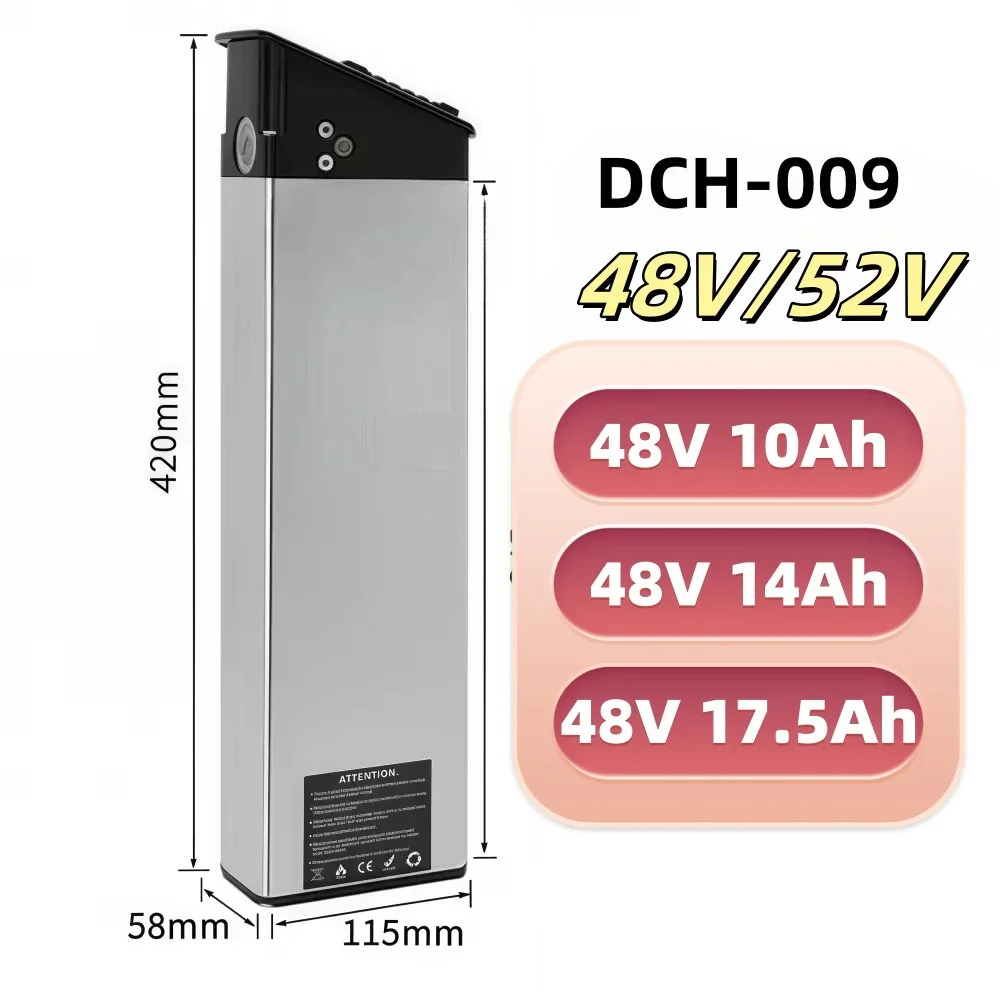 Сменный аккумулятор 48 В, 17,5 Ач, 14 Ач, 10 Ач для Engwe EP-2 Pro Engine Pro MATE X Bike DCH-009 2024, обновленная версия