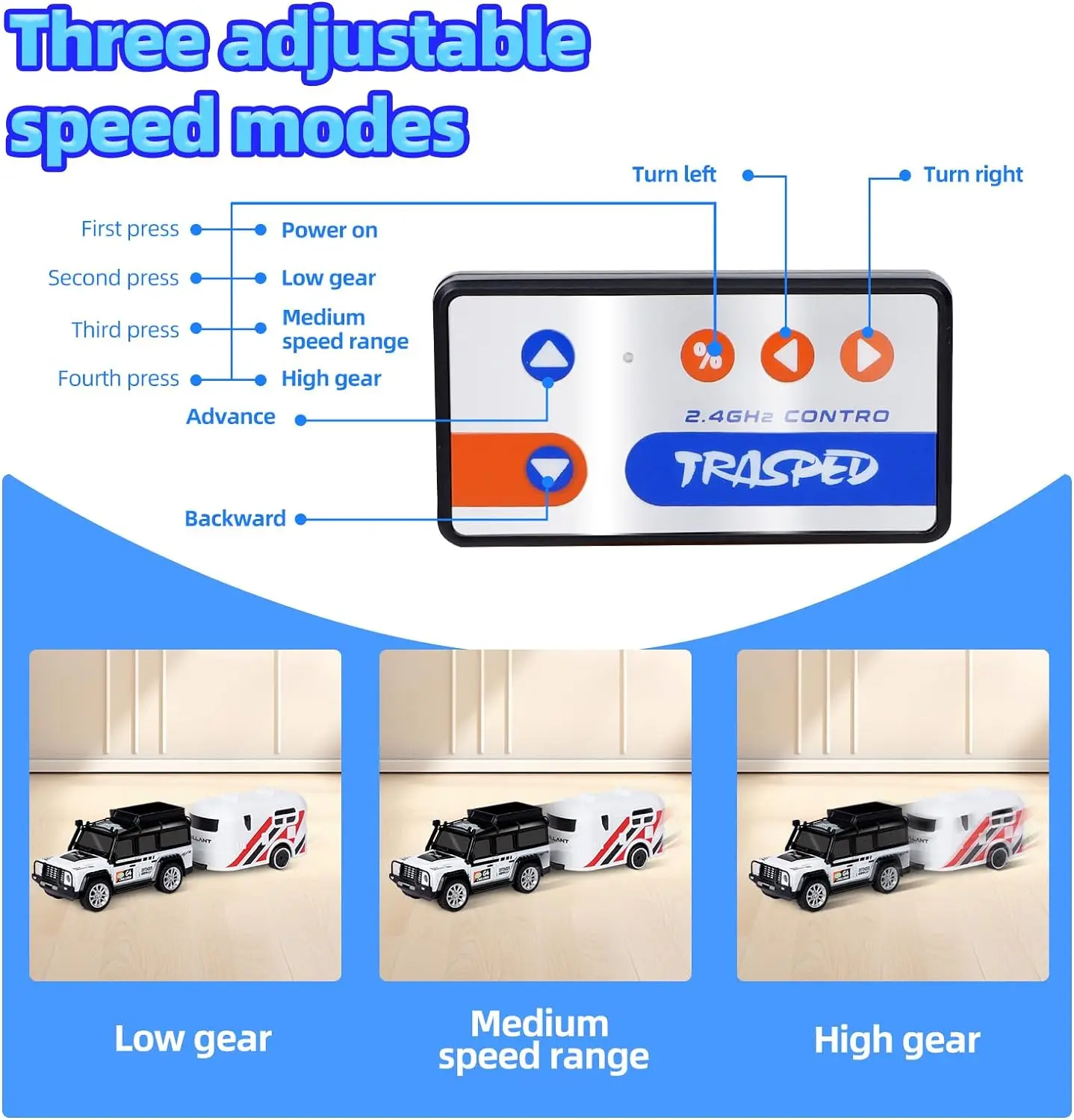 1:64 RC Truck 2.4G Высокоскоростной Drift RC Car Легкосплавный автомобиль с дистанционным управлением Мини-внедорожник с подсветкой RC Игрушки для мальчиков и детей (art.: 3920cc50d8609) - 3920cc50d8609