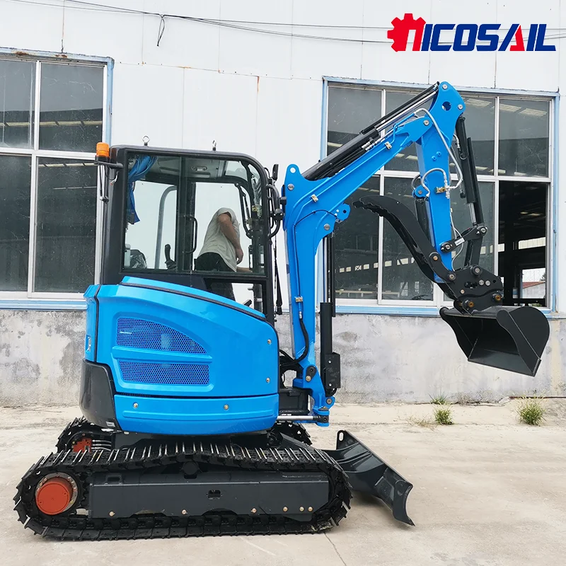 БЕСПЛАТНАЯ ДОСТАВКА Мини-экскаватор 2,6 тонны Экскаватор для Kubota EPA Engine Гусеничный мини-экскаватор 1 тонна 2 тонны 3 т Маленькие экскаваторы Машина