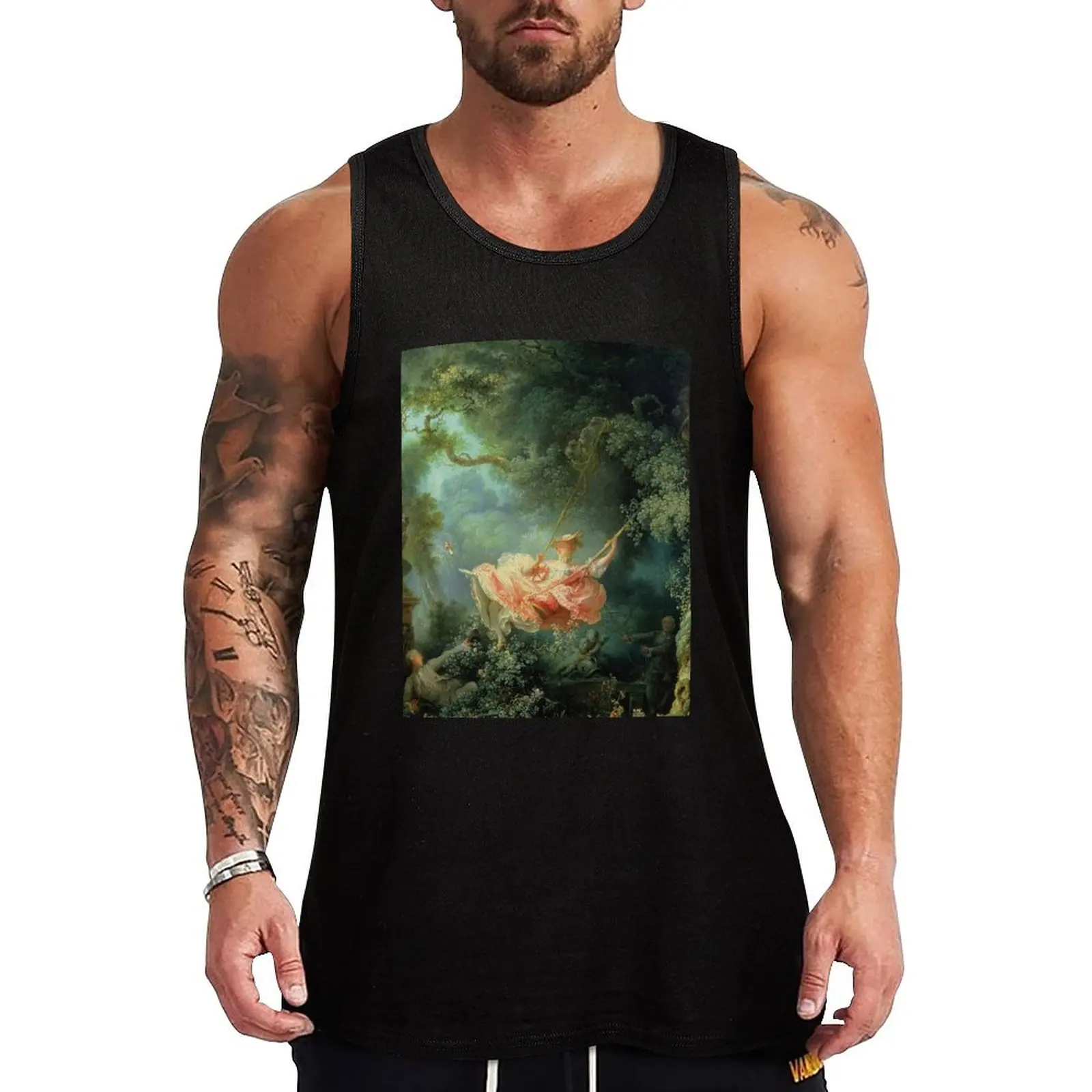 Футболка Fragonard, The Swing Tank Top для бодибилдинга, летняя спортивная рубашка, мужская рубашка без рукавов, мужская рубашка для спортзала
