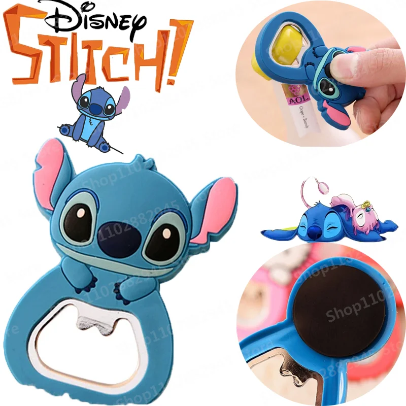 Открывалка для бутылок Disney, мультяшная аниме открывалка для пивных бутылок, силиконовый домашний штопор, наклейки на холодильник для кухни, бара