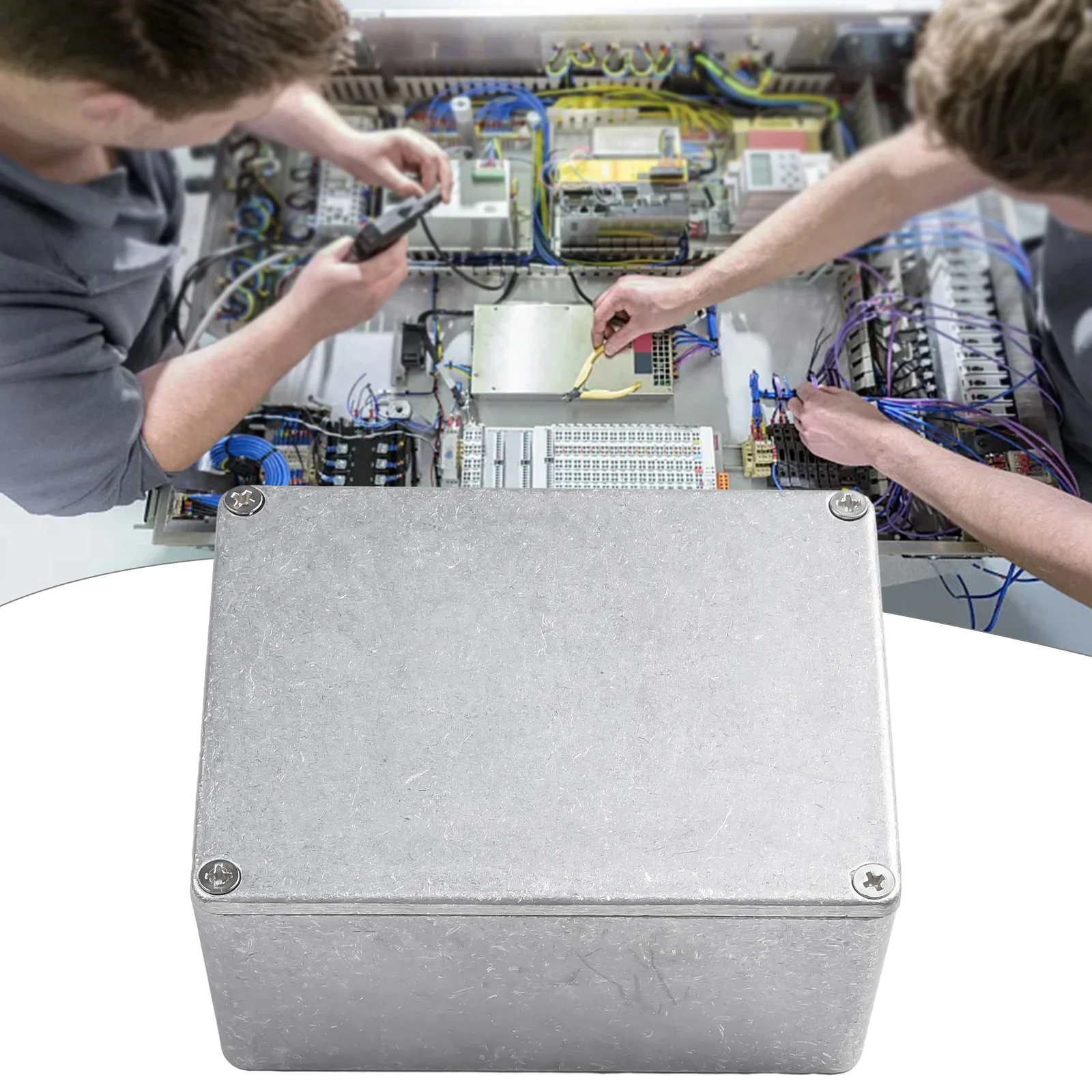 Фото Бокс эффекты Stomp гитарные эффекты IP54 Инструменты Легкий 1032L 125B/1590LB/1590DD 2 мм 4 мм Серебристый высокое качество №2