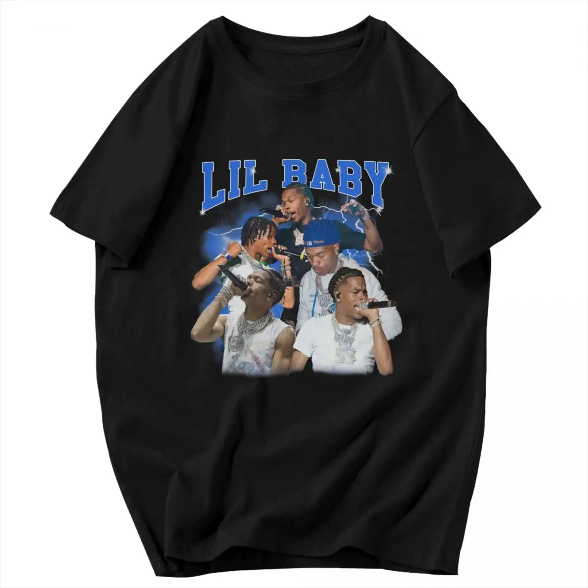 Футболки для любителей хип-хопа Lil Baby, летние мужские и женские футболки с рисунком, хлопковая одежда