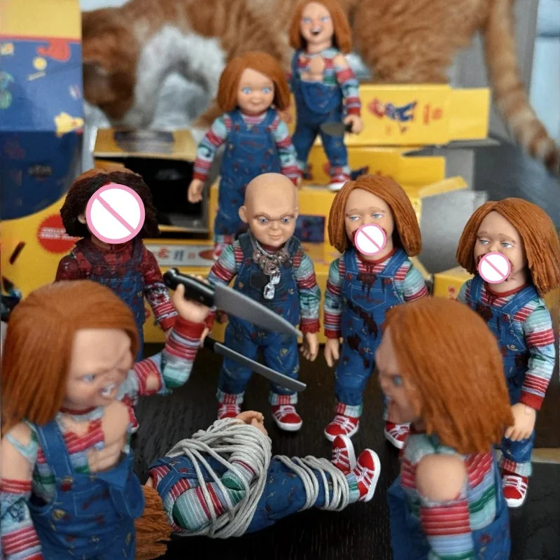 Neca Child's Play Chucky TV Version Blind Box Фигурка ПВХ Модель Ужасы Кукла Хэллоуин Декор Подарок Модная Коллекционная Игрушка