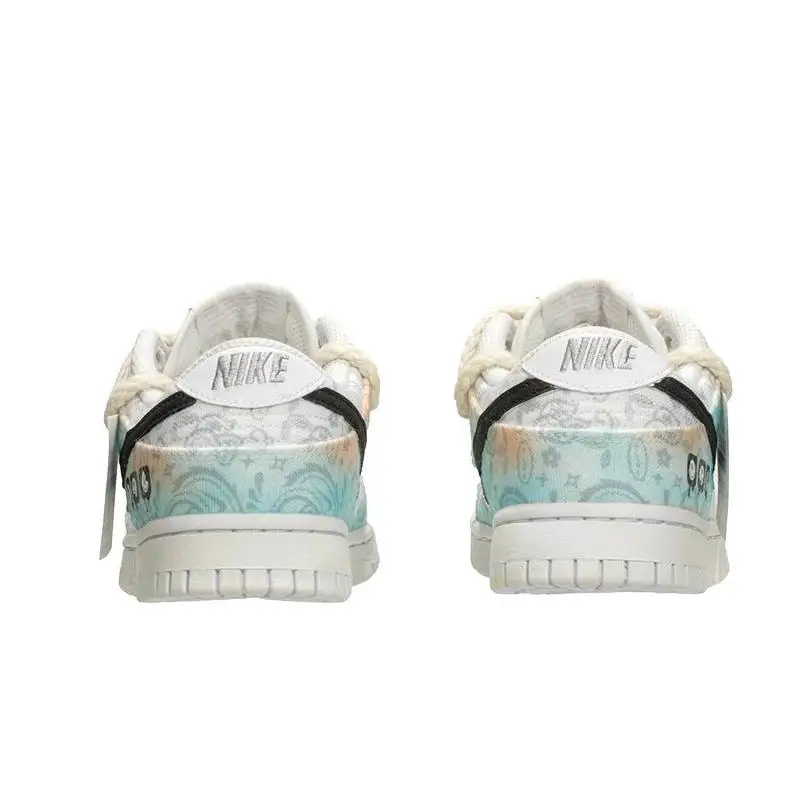 Фото 【Настроить】Nike Dunk Обувь для скейтбординга Женские кроссовки DJ9955-100 №5