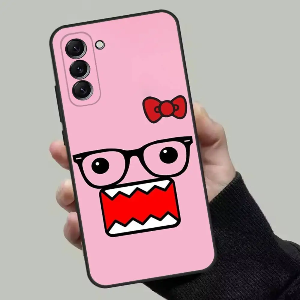 Фото Cute Domo-kun Phone Case For Samsung Galaxy A13,A21s,A22,A31,A32,A52,A53,A71,A80,Soft Black Shell №5