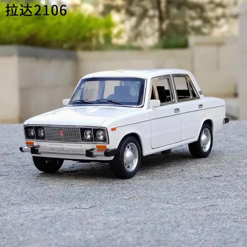 Литая под давлением 1/24 Колишня Лада 2106, советская модель автомобиля из сплава, классический сувенир для взрослых, подарок для хобби и игрушки